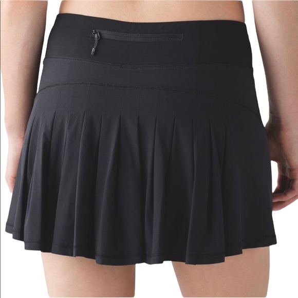 lululemon athletica Pants - Lululemon | Circuit Breaker Black Running Workout Lined Skirt Size 6